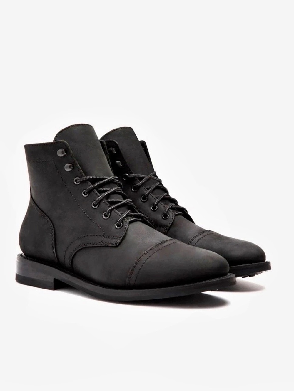 Thursday Boot Co. Captain. Men's Black Lace-Up Boots